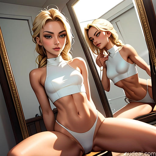 related ai porn images free for Small Ass Skinny Small Tits 18 Blonde Braided Crop Top Squatting Spreading Legs Mirror Selfie Oiled Body Changing Room