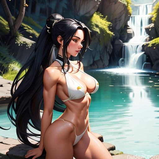 ai nude image of pics of Beautiful Huge Boobs Big Ass Perfect Body Long Hair Asian Bathroom Black Hair Orgasm Milf Crisp Anime Hair Bun Front View Oiled Body 30s Cleavage Nude Cumshot