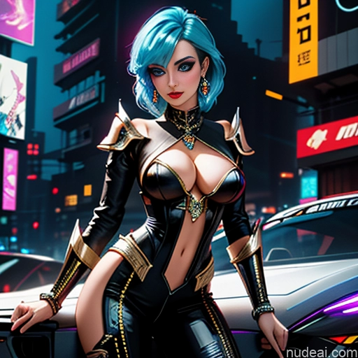 Detailed Bright Lighting Diamond Jewelry Cleavage Superhero Steampunk Sci-fi Armor Race Driver Fantasy Armor Cyberpunk Graphics Cyberpunk Crisp Anime Skinny