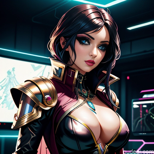 Detailed Bright Lighting Diamond Jewelry Cleavage Superhero Steampunk Sci-fi Armor Race Driver Fantasy Armor Cyberpunk Graphics Cyberpunk Crisp Anime Skinny