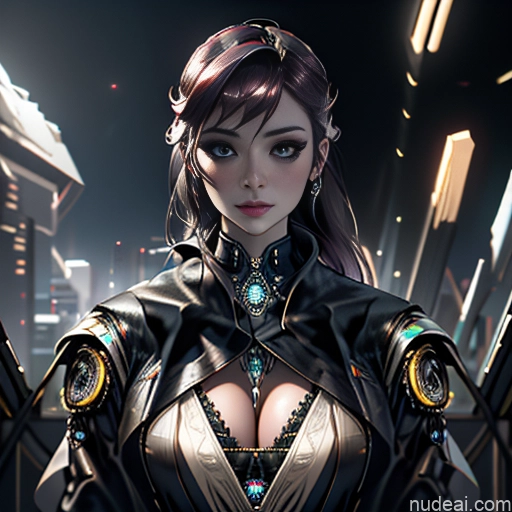 Detailed Bright Lighting Diamond Jewelry Cleavage Superhero Steampunk Sci-fi Armor Race Driver Cyberpunk Graphics Cyberpunk Crisp Anime Skinny Futuristicbot V2