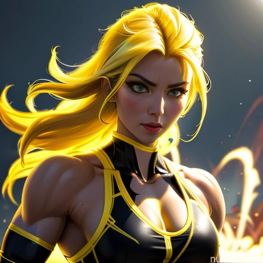 ai nude image of pics of Super Saiyan Science Fiction Style Woman Bodybuilder Busty Asian Front View Japanese Cosplay Battlefield Chinese Korean Malaysian Mongolian Abs Cyborg Neon Lights Clothes: Yellow Neon Lights Clothes: Orange Neon Lights Clothes: Red