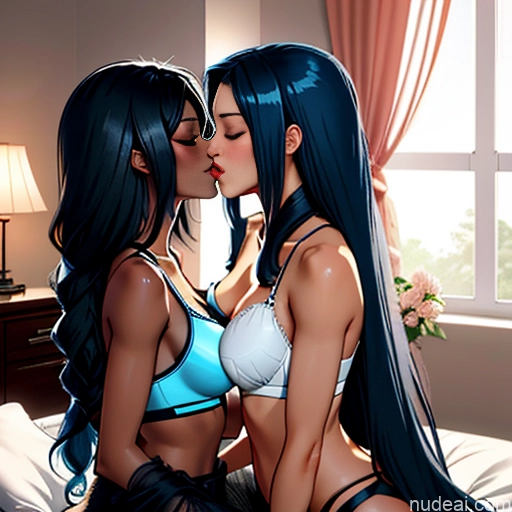 related ai porn images free for Woman Two Korean Kisses On Back Stockings Panties Beautiful Blue Hair Sports Bra Huge Boobs Big Ass Long Hair Fairer Skin Brunette Black Hair Ginger Dark Skin Bedroom Orgasm 20s Nightgown Short Hair