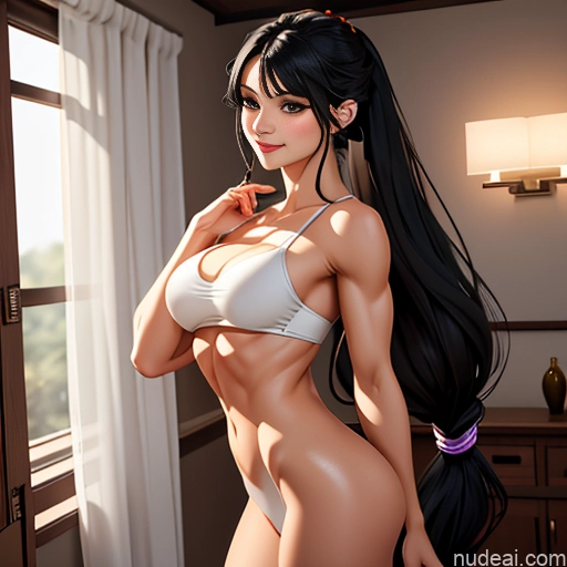 ai nude image of pics of Ahegao Happy Woman One Perfect Boobs Beautiful Skinny Perfect Body Long Hair 18 Orgasm Black Hair Bangs Korean White Soft Anime Warm Anime Bedroom Front View Jumping Nude Goth High Socks