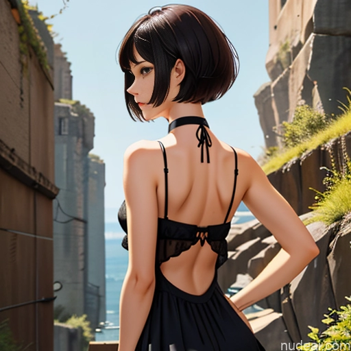 related ai porn images free for One Skinny Anime Small Tits Big Ass Short Short Hair 18 Brunette Pixie White Choker Dress Alternative