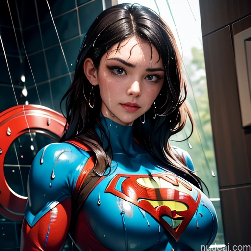 related ai porn images free for Superheroine Superhero Busty Muscular Abs Squirt Cumshot Shower