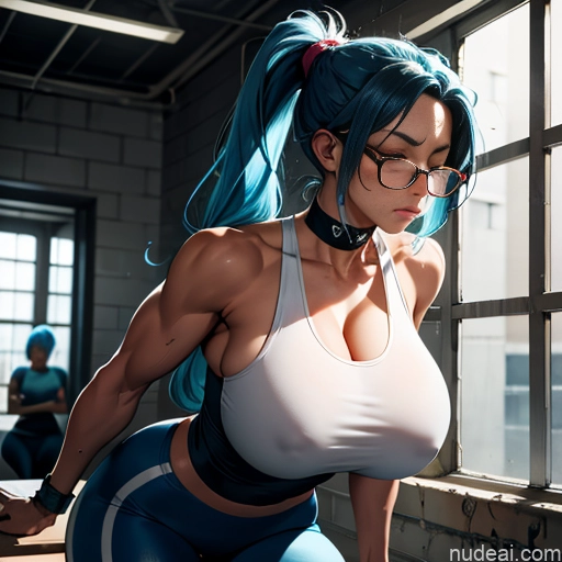 related ai porn images free for Bodybuilder One Huge Boobs Skinny Short Glasses 18 Serious Blue Hair Pigtails Persian Prison Front View Sleeping Yoga Pants Crisp Anime