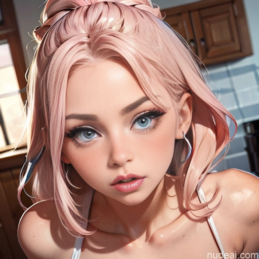 related ai porn images free for Busty Skinny Abs Tall Long Legs Beautiful Perfect Boobs 18 Pouting Lips Sexy Face Pink Hair Scandinavian Nude Detailed Lipstick Several Tittysuck