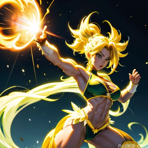 related ai porn images free for Muscular Busty Abs Powering Up Science Fiction Style Super Saiyan Super Saiyan 3 Neon Lights Clothes: Yellow Regal