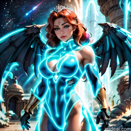 related ai porn images free for Israel Jewish Superhero Bodybuilder Busty Abs Powering Up Heat Vision Regal Neon Lights Clothes: Blue Has Wings Muscular Curly Hair