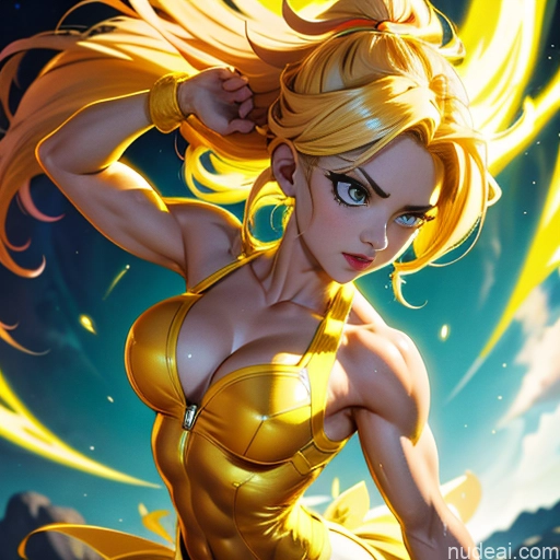 related ai porn images free for Busty Muscular Abs Super Saiyan 3 Super Saiyan Neon Lights Clothes: Yellow Regal Powering Up Science Fiction Style Cosplay