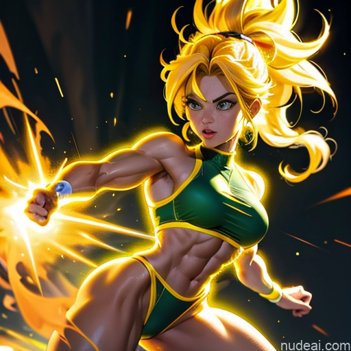 related ai porn images free for Busty Muscular Super Saiyan 3 Super Saiyan Science Fiction Style Abs Bodybuilder Martial Arts Long Hair Powering Up Neon Lights Clothes: Yellow