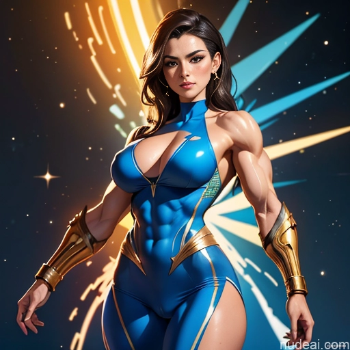 related ai porn images free for Israel Jewish Busty Muscular Abs Superhero Science Fiction Style Dynamic View Bodybuilder