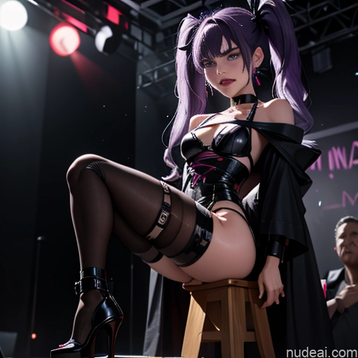 related ai porn images free for Small Tits 18 Sad Purple Hair Pigtails Angst Stage Choker Bdsm High Heels Dark Lighting Detailed Kidnapped-bdsm-willing Partner Two Cumshot