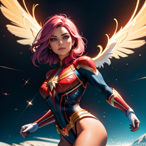 related ai porn images free for Busty Muscular Abs Superhero Spider-Gwen Mary Thunderbolt Captain Marvel Hawkgirl Power Rangers Superheroine Powering Up Dynamic View Heat Vision Science Fiction Style