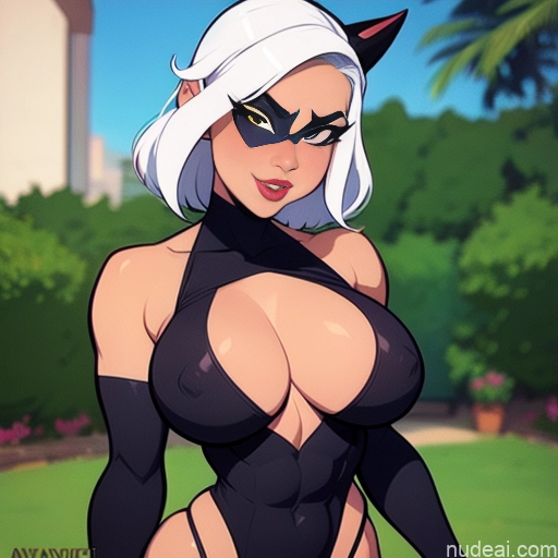 Woman Black Cat