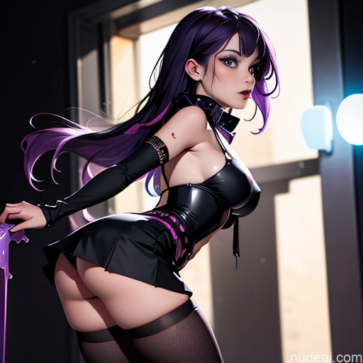 related ai porn images free for Lingerie Model One Perfect Boobs Busty Perfect Body 18 Purple Hair Straight White Soft + Warm Club Front View Bending Over Stockings Mini Skirt Fishnet Goth Sexy Face