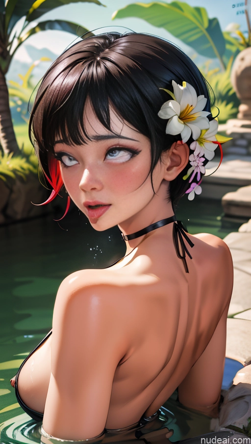 ai nude image of pics of Milf One Fairer Skin Thick 50s Black Hair Bangs 3d Onsen Ahegao (smile) Choker Transparent Ahegao Orgasm Nude Chinese Big Ass Close-up View