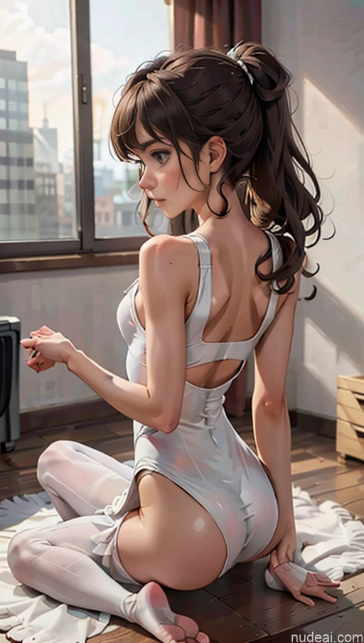 related ai porn images free for One 20s Skinny Small Tits Small Ass Brunette Curly Hair White Soft Anime Bedroom Back View Pose 不小心摔倒 Fallen_down Spandex Ballet Dance Dress