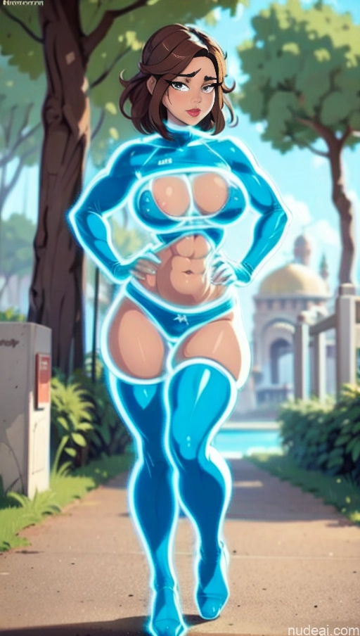 ai nude image of pics of Several Israel Powering Up Superhero Jewish Busty Abs Bodybuilder Muscular Science Fiction Style Neon Lights Clothes: Blue Has Wings