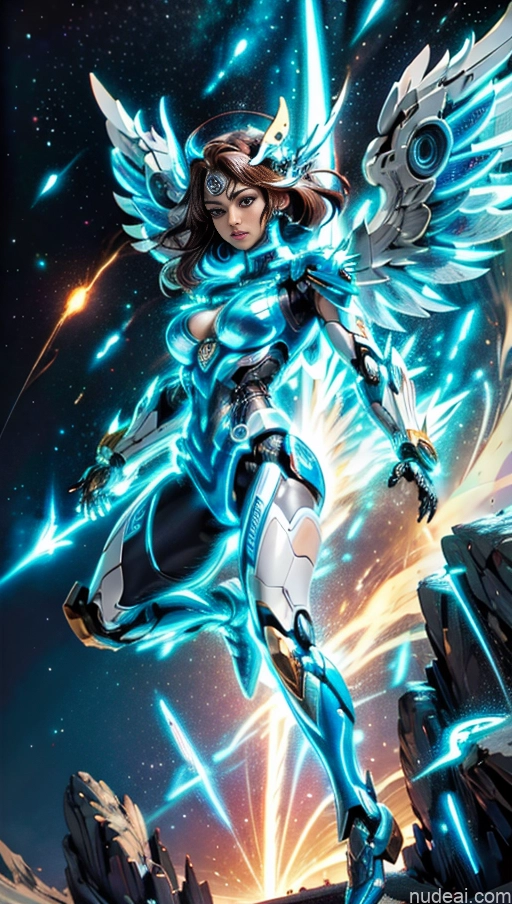 ai nude image of pics of Several Israel Powering Up Superhero Jewish Busty Abs Bodybuilder Muscular Science Fiction Style Neon Lights Clothes: Blue Has Wings SSS: A-Mecha Musume A素体机娘