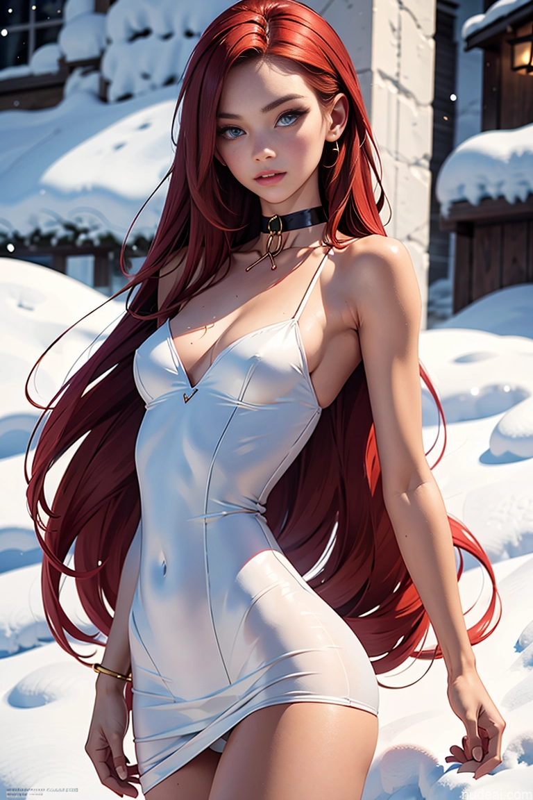 ai nude image of pics of Beautiful Small Ass Skinny Long Legs Tall Perfect Body 18 Ginger Long Hair Choker Santa Detailed Skin Detail (beta) Snow Small Tits Model Dress