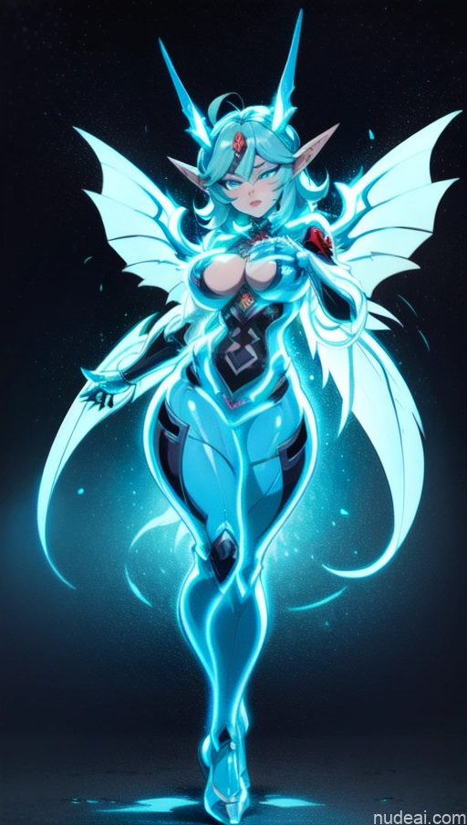 ai nude image of pics of Vampire Muscular Abs Bodybuilder Perfect Boobs Science Fiction Style SSS: A-Mecha Musume A素体机娘 Powering Up Deep Blue Eyes Has Wings Tattoos Neon Lights Clothes: Blue