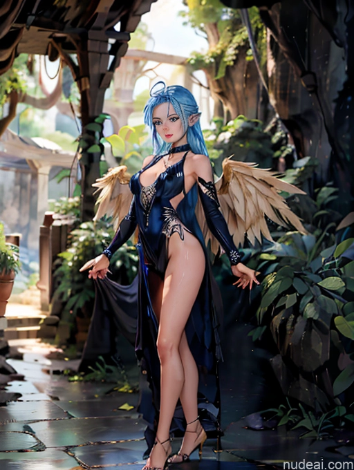 Model Perfect Boobs Beautiful Small Ass Skinny Long Legs Tall Perfect Body Blue Hair, Medium Hair 18 Deep Blue Eyes Blonde Cute Monster Cave Maske's Balls Deep Deepthroat Choker Dance Dress: Ballet Bdsm Powering Up Detailed Has Wings