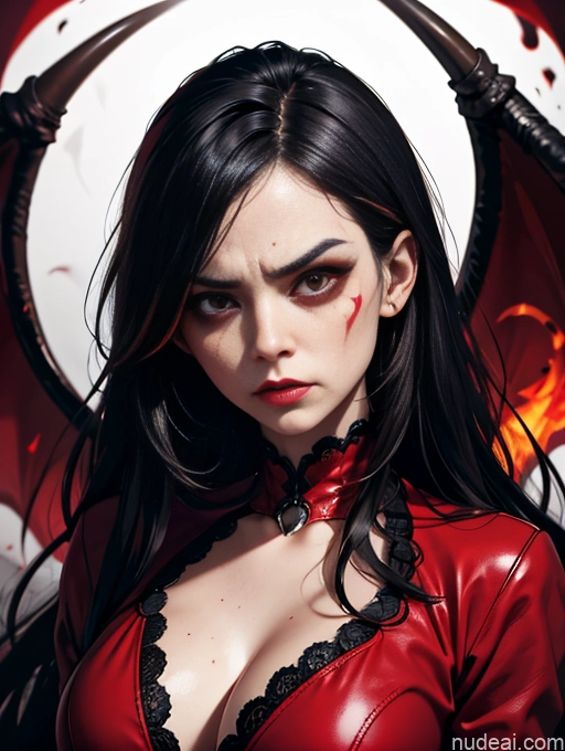 related ai porn images free for One Angry Long Hair Black Hair White Devil Hell