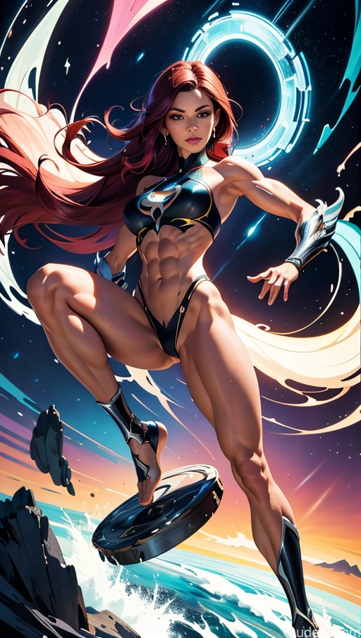 related ai porn images free for Muscular Abs Busty Several Perfect Body Persian Surrealist Superhero Bodybuilder Powering Up Dynamic View