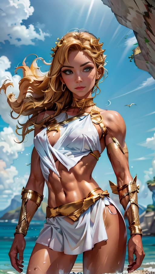 related ai porn images free for Woman Several Perfect Boobs Muscular Abs Car Dynamic View Powering Up Menstoga, White Robes, In White And Gold Costumem, Gold Headpiece, Gold Belt, Gold Chain Captain Marvel Surrealist