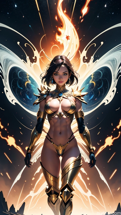 related ai porn images free for Bodybuilder Several Busty Muscular Abs Persian Knight Regal Gold Jewelry Perfect Body Fantasy Armor Battlefield Heat Vision Powering Up Surrealist Dynamic View