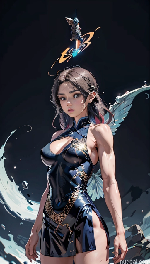 related ai porn images free for China Dress Of Kisaki (Blue Archive) Fantasy Armor Knight Perfect Boobs Muscular Abs Several Bodybuilder Surrealist Powering Up Regal Has Wings