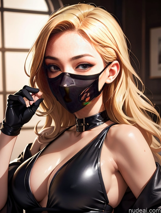 related ai porn images free for 18 German Blonde Curly Hair Ninja Seductive Face Mask