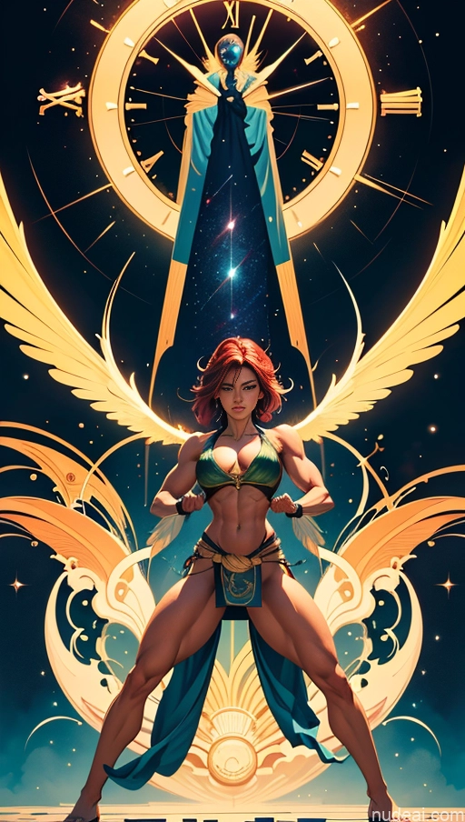 related ai porn images free for Sari Powering Up Surrealist Dynamic View Several Hawkgirl Bodybuilder Busty Muscular Abs