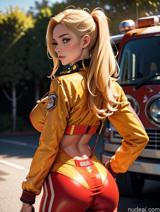 related ai porn images free for Woman One Perfect Boobs Big Ass Big Hips Perfect Body 18 Blonde British Long Hair Back View Firefighter