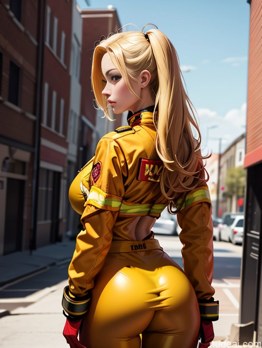 related ai porn images free for Woman One Perfect Boobs Big Ass Big Hips Perfect Body 18 Blonde British Long Hair Back View Firefighter