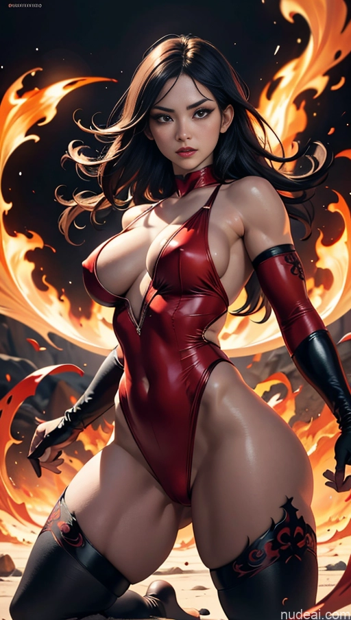 Perfect Boobs Beautiful Muscular Thick Perfect Body Long Hair Fairer Skin Black Hair White Martial Arts Bright Lighting Detailed Sexy Face Hell Nude Stockings Chubby Busty Dmzstyle