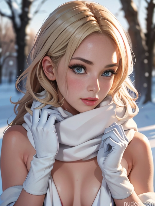 related ai porn images free for Woman One Perfect Boobs Beautiful Lipstick Perfect Body Skinny 18 Pouting Lips Blonde Curly Hair Working Out Snow Gloves Scarf Nude