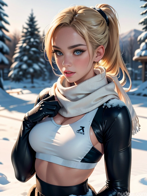 related ai porn images free for Woman One Perfect Boobs Beautiful Lipstick Perfect Body Skinny 18 Pouting Lips Blonde Working Out Snow Gloves Scarf Long Skirt Sports Bra Ponytail