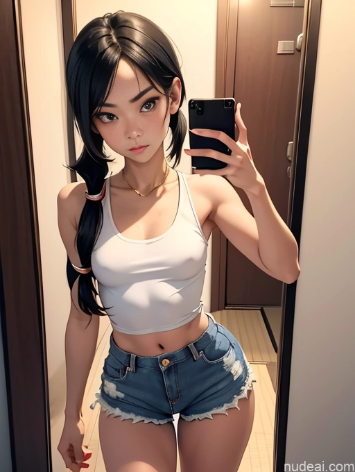 related ai porn images free for Woman Several Small Tits Beautiful Small Ass Skinny Long Legs Tall Pubic Hair 18 Serious Pigtails Japanese Mirror Selfie Front View Daisy Dukes Black Hair Gold Jewelry