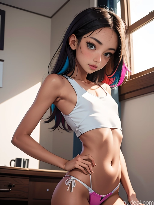 related ai porn images free for Sorority Small Tits Small Ass Skinny 18 Asian Spreading Legs Panties Tank Top
