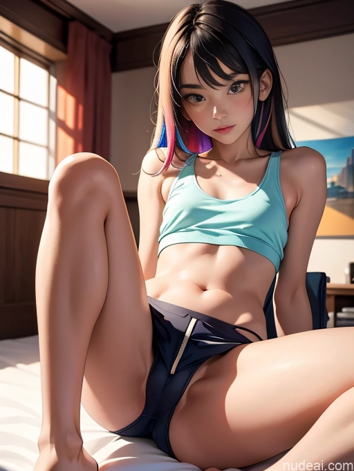 related ai porn images free for Sorority Small Tits Small Ass Skinny 18 Asian Spreading Legs Panties Tank Top