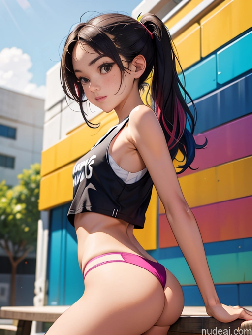 related ai porn images free for Sorority Small Tits Small Ass Skinny 18 Asian Spreading Legs Panties Tank Top