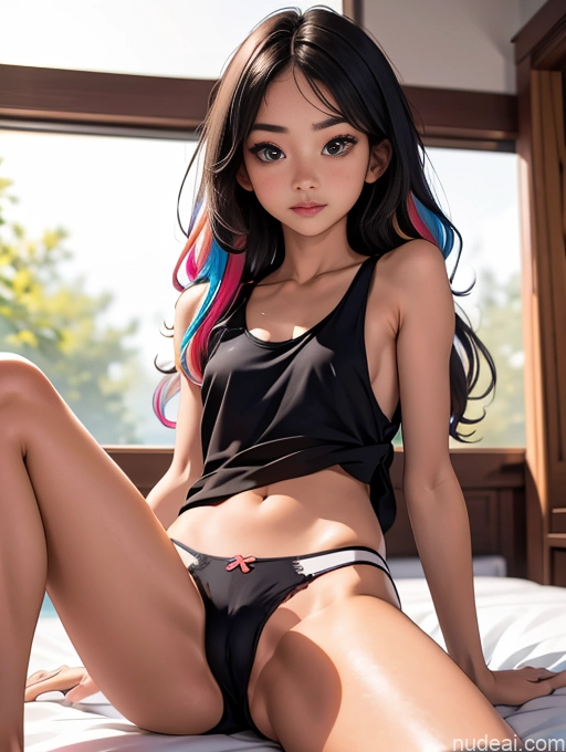 related ai porn images free for Sorority Small Tits Small Ass Skinny 18 Asian Spreading Legs Panties Tank Top