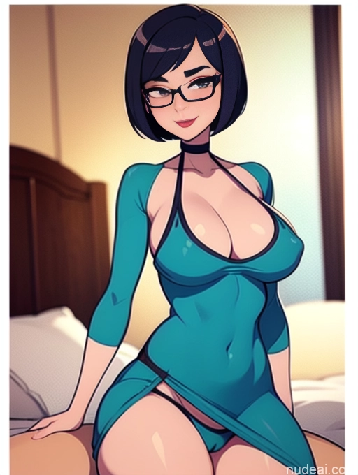 related ai porn images free for Beautiful Glasses Busty Bedroom Transparent Simple Lipstick Tall Skin Detail (beta) Happy Sexy Face Satin Black Hair Short Hair Nightgown Straddling Woman + Man Long Legs