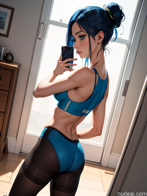 related ai porn images free for Athlete One Perfect Boobs Small Tits Beautiful Small Ass Skinny Abs Long Legs Perfect Body 20s Sexy Face Deep Blue Eyes Orgasm Hair Tied Up Mirror Selfie Side View Sports Bra Thigh Socks Pantyhose Transparent Bright Lighting Detailed