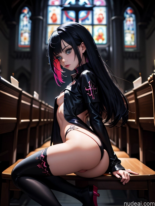 related ai porn images free for Sorority 18 Asian Dark Fantasy Church Spreading Legs Goth Dark Lighting Small Tits Small Ass Skinny Cosplay Stylish