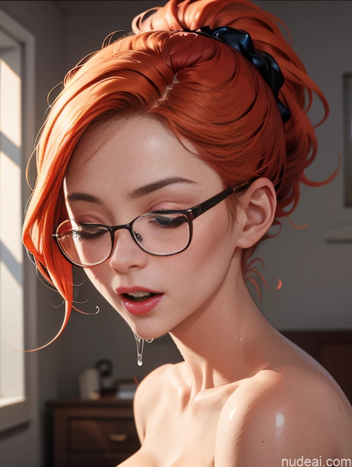 related ai porn images free for Bedroom Ponytail Glasses Perfect Boobs Orgasm Cumshot Ginger Nude