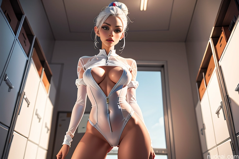 related ai porn images free for Lingerie Model One Perfect Boobs Skinny Long Legs Fairer Skin 20s Sexy Face White Hair Hair Bun Hungarian 3d Locker Room Front View Spreading Legs Transparent Detailed Cosplay